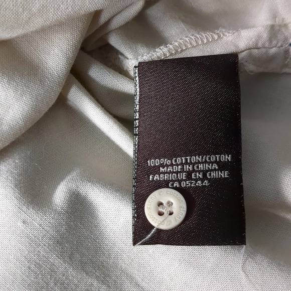 Vintage Cotton Ginny Cotton Blouse with Embroidery  Cream S - Picture 9 of 9